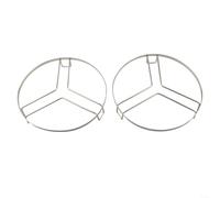 2 grilles de cuisson vapeur en acier inoxydable pour une utilisation vapeur avec lignes parallèles pour empêcher les aliments de glisser et poli miroir pour un nettoyage facile à la main ou au