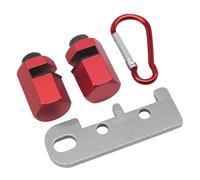 2 Guides Auxiliaires Carrés pour Équerre de Charpente, Alliage Aluminium | Corps Hexagonal Pour Marquer Angles Droits, Vis Filetée Antidérapante, Support Crochet Inclus