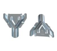 2 guides de câble demi-coquille pour câbles de frein avec cloche de 22 mm.