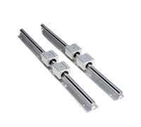2 guides SBR 16 mm longueur rail linéaire 1000 mm support rail de guidage rond + 4 blocs coulissants SBR16UU (couleur : SBR16UU, taille : 800 mm)