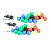 Lunartec 2 guirlandes guinguette 4,75 m 20 ampoules LED 1W - 4 couleurs