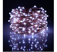 2 Guirlandes lumineuses en fil de cuivre 5M 50LEDs,Blanc,USB,Forme personnalisable,Décoration événements,Noël,Halloween