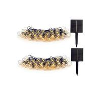 2 Guirlandes solaire filament BESTY 25 ampoules 20M