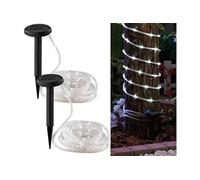Lunartec : 2 guirlandes solaires 50 LED