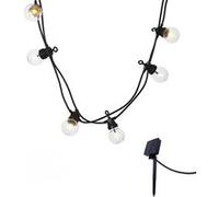 2 Guirlandes solaires PARTY CLEAR SOLAR 10 globes 5.7M Blanc G