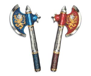 2 Haches de Chevalier en Mousse pour 2 Enfants - Chevalier Noble, 3 Ans+ | Chevalier Noble | 2 Haches de Déguisement pour Jeu de Rôle, Combats Imaginaires & Aventures Médiévales Partagées