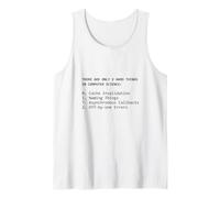2 Hard Things Computer Science Programmeur Drôle Coding Meme Débardeur