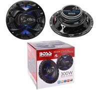 2 haut-parleurs BOSS AUDIO SYSTEMS BE654 coaxial 4 voies 6,5"" 16,5 cm 150 watt rms 300 watt max 4 ohm 90 db suspension gomme, paire