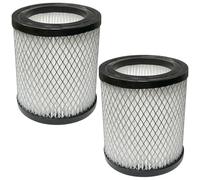 2 HEPA Filters Compatible with OLIMPIC, Compatible with PowerPlus, Compatible with K-408 Vertical Vacuum Cleaner, Replacement Cylinder Filter with Armor for Universal Perforated Ash Container