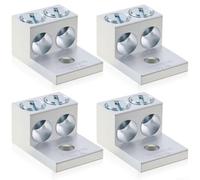 2-Hole Aluminum Ground Lug 4-Pack Tin-Plated(2b25u)