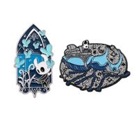 2 Hollow Knights Enamel Pin Broche Jeux Figurine Métal Badge The Knight Cosplay Accessoires Sac Deko