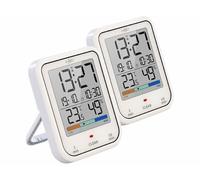 2 horloges numériques de salle de bains avec thermomètre-hygromètre
