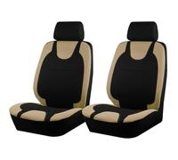 2 Housse Siege Voiture pour BMW X1 X2 X3M X4 X4M X5 X5M X6 X6M X7 XM, Respirant Antidérapantes Avant Protection Siège Voiture Tissu Auto Accessoires,E Beige