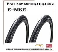2 housses 700x42 vélo électrique antiperforation vélo électrique 28 60TPI pneus