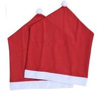 2 housses de chaise bonnet noël 60cm - koopman aaf203460 Rouge