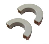 2 housses de crochet de remorquage compatibles avec Chevy pour silverado 1500 pour GMC pour Sierra 1500 2007-2025, housses de pare-chocs avant de remorque (blanc)