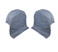 2 housses de protection de roue pour caravane Couleur grise Protection Anti-UV Tissu en polyester avec œillets