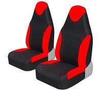 2 Housses de siège Auto, pour Peugeot 308 CC/Cabriolet 2009-2015 Siège Auto Respirant Antidérapant Convient à Toutes Les Saisons Facile à Installer,C Red