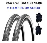 2 housses de vélo 24 x 1,75 Pays-Bas Graziella blanc noir pneus pneus promenade