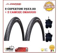 2 housses de vélo 29 Mtb Slick 29 x 2,00 Kestrel rigide 50-622 vélo de ville ...