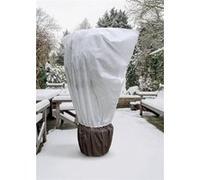 2 Housses d'hivernage bi-matière englobant plante + pot avec zip , cordons de serrage - MaxiFleece - Blanc - Ø 1x 2 x 2,10m Blanc G