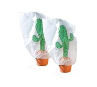 Infactory 2 housses d'hivernage décoratives 110 x 120 cm - "Cactus"