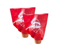 Infactory : 2 housses d'hivernage décoratives 110 x 120 cm - Père Noël