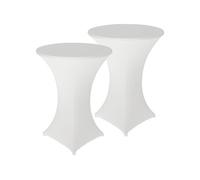 Infactory 2 housses extensibles pour table haute mange-debout