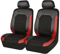 2 Housses Siège Avant Voiture pour Dodge RAM 1500 2000-2018 2019 2020 2021 2022 2023, Non Slip Respirantes ProtectionVoiture Couvre Siège Résistant la poussière l'usure,Black-Red