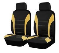 2 Housses Siège Avant Voiture pour Opel Adam/Agila/Ampera/Astra/Corsa/Insignia/Karl/Signum/Vectra, Housse de Siège Auto Universelle Style Sport Protection Avant,F Yellow