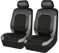 2 Housses Siège Avant Voiture pour Porsche Cayenne/Cayenne S/Cayenne Turbo E-Hybrid (Seit 2023), Imperméable Antidérapant Cuir Couvre Protections Siège Confortable Accessoires,Grey