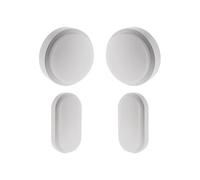 - 2 hublots LED rond et ovale - Blanc chaud - IP44 - 8W - Elexity