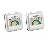 Pearl : 2 hygromètres digitaux à piles avec fonction thermomètre