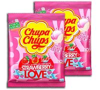 2 Il Paquet Chupa Chups Strawberry Love 2 X 10er (2 X 120g Sac)