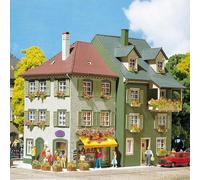 2 Immeubles avec commerce-HO 1/87-FALLER 130414