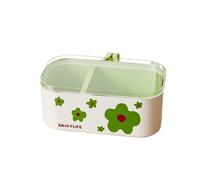 2 in-1 a épaissi le panier de drain de fruit, panier de lavage végétal de compartiment de Double-couche avec le couvercle