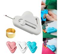 2-in-1 Adjustable Seam Guide with Built-in Seam Ripper, Magnetic Seam Guide for Sewing Machine, Adjustable All-in-One Seam Ripper and Thread Taker (White)
