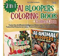 2 in 1 AI Bloopers Coloring Book Collection: Twice the Artificial Intelligence Mess-Ups, Twice the Fun, Twice the Pictures to Color, Twice the Laughter All in One