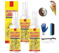 2-in-1 Anti-Rust Lubricant & Fast-Acting Rust Remover Spray - Multi-Purpose Rust Remover & Lubricant Spray for Metal, Tools, Bolts, Hinges (180ml,3pc)