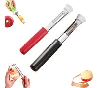 2 in 1 Apple Corer and Peeler Tool, 2026 New Stainless Steel Red Bell Pepper Seed Corer, Multifunction Corers Tool, For Bell Peppers, Apples, Pears (1PCS-BD)