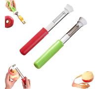 2 in 1 Apple Corer and Peeler Tool, 2026 New Stainless Steel Red Bell Pepper Seed Corer, Multifunction Corers Tool, For Bell Peppers, Apples, Pears (1PCS-BC)