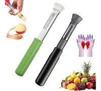 2-in-1 Apple Corer & Peeler, 2 In 1 Apple Corer And Peeler Tool, Stainless Steel Fruit Corers & Peelers, for Vegetable Fruit Kitchen Gadget, for Bell Peppers, Apples, Pears (Green+Black)