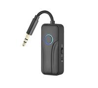 2-in-1 Bluetooth6.0 Receiver Transmitter Wireless 3.5mm Aux Audio Adapter with Lsolation LC compatible Flight TV Car Treadmill