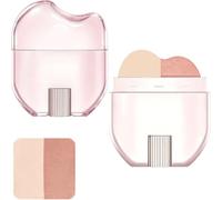 2-In-1 Blush & Highlighter Stick,Stick Blush Et Highlighter Crème,9g Maquillage Crème Longue Tenue,Application Facile Et Estompable En Un Seul Passage,Fini Uniforme,Format Voyage，#2 Dusk Persimmon