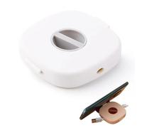 2 in 1 Cable Winder with Phone Stand, 2-in-1 Cord Management Case Mobile Phone Holder, Cable Management Retractable Cord Organizer for Headset ord, Charger ables (White)