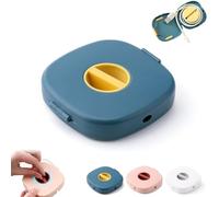 2 in 1 Cable Winder with Phone Stand, Cord Cable Winder Organizer with Phone Stand Rotate, USB, and Charging Cables (Blue)