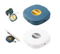 2 in 1 Cable Winder with Phone Stand,Durable Cable Organizer and Charging Stand,Cord Cables Winder Organizer with Phone Stands Rotate,Desktop Organizers for Earphones USB Charging Cables (2Pcs C)