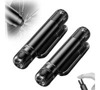 2 in 1 Car Safety Hammer, 2 Pieces Window Breaker Belt Cutter Car Window Breaker and Belt Cutter Emergency Cartool (Black)