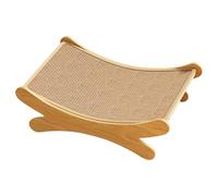 2-in-1 Cat Scratch Board and Lounge Bed, Paw Health Protector, Breathable Wear-Resistant Nest for Indoor and Outdoor Cats, Durable Scratch Pad with Comfortable Lounging Space, 19.69x12.99x6.3 inches