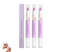 2 in 1 Ceramic Cuticle Pen, Ceramic Cuticle Oil Pusher Pen for Nails, Nail Care Tool for Moisturizing, Portable (3Pcs)